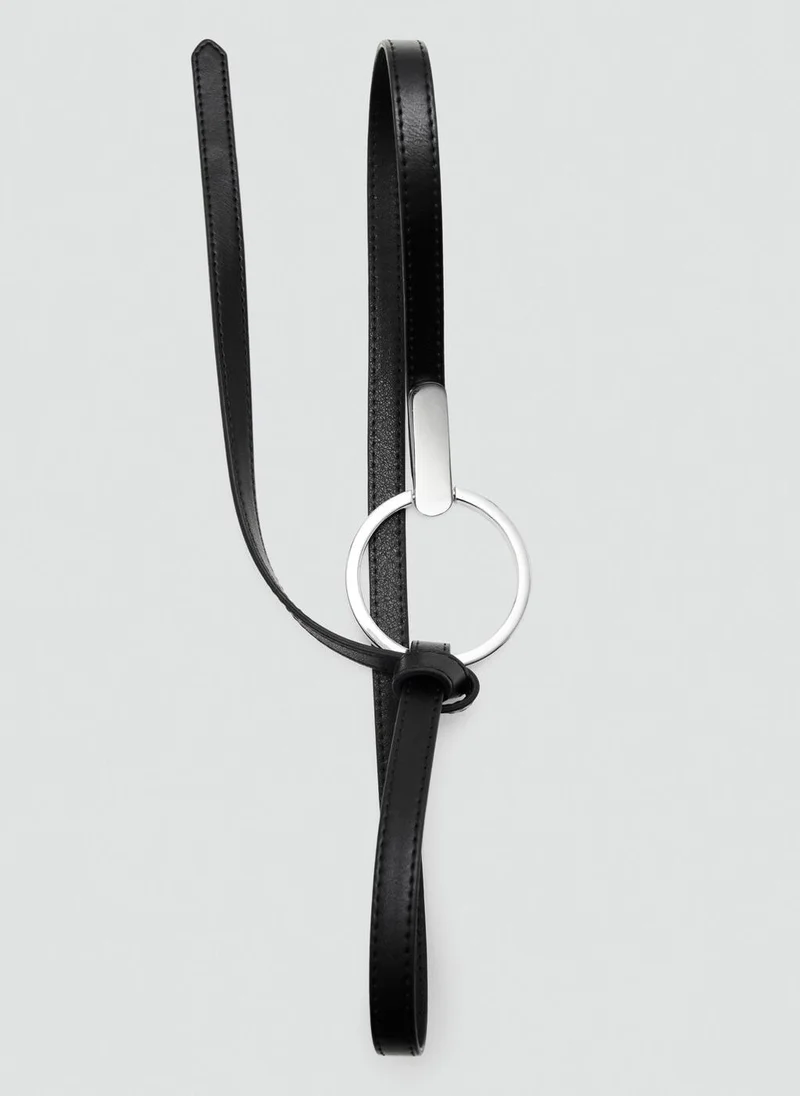 MANGO  Thin belt with maxi-buckle for Women | Best Price UAE